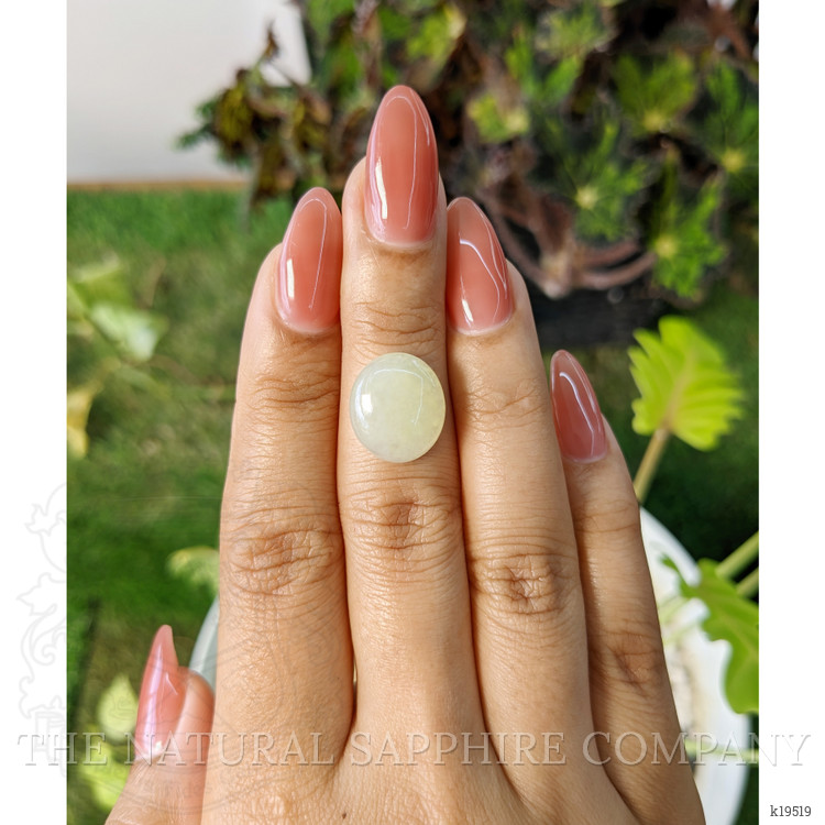 6.62 Ct. Cabochon White Opal from Burma (Myanmar)