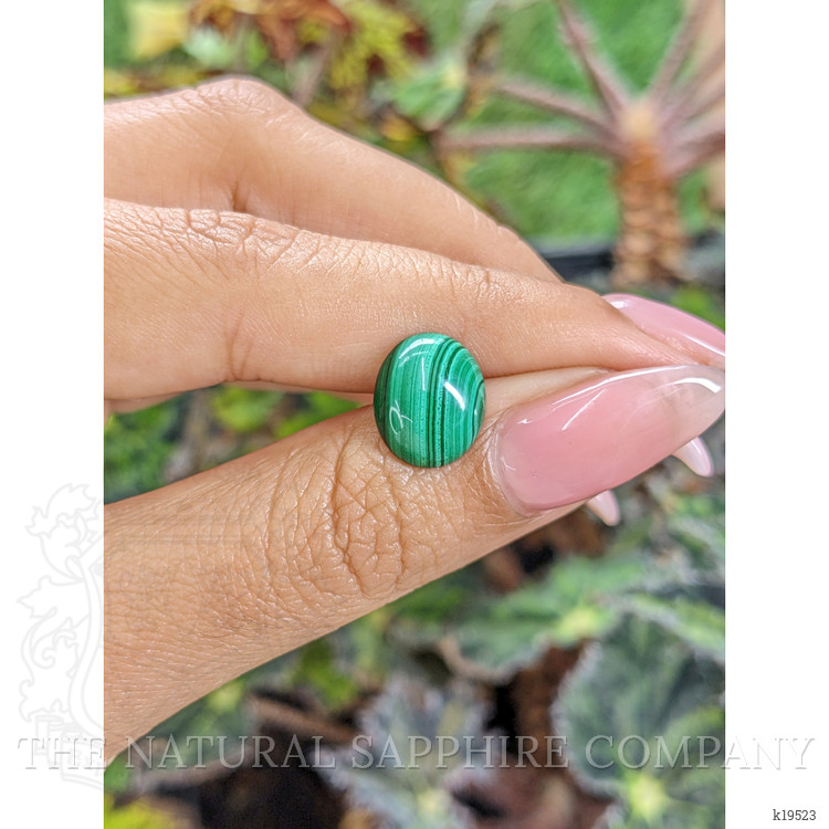 4.93 Ct. Cabochon Malachite from Russia