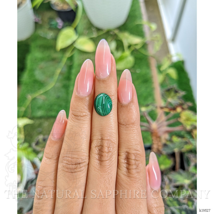 5.14 Ct. Cabochon Malachite from Russia
