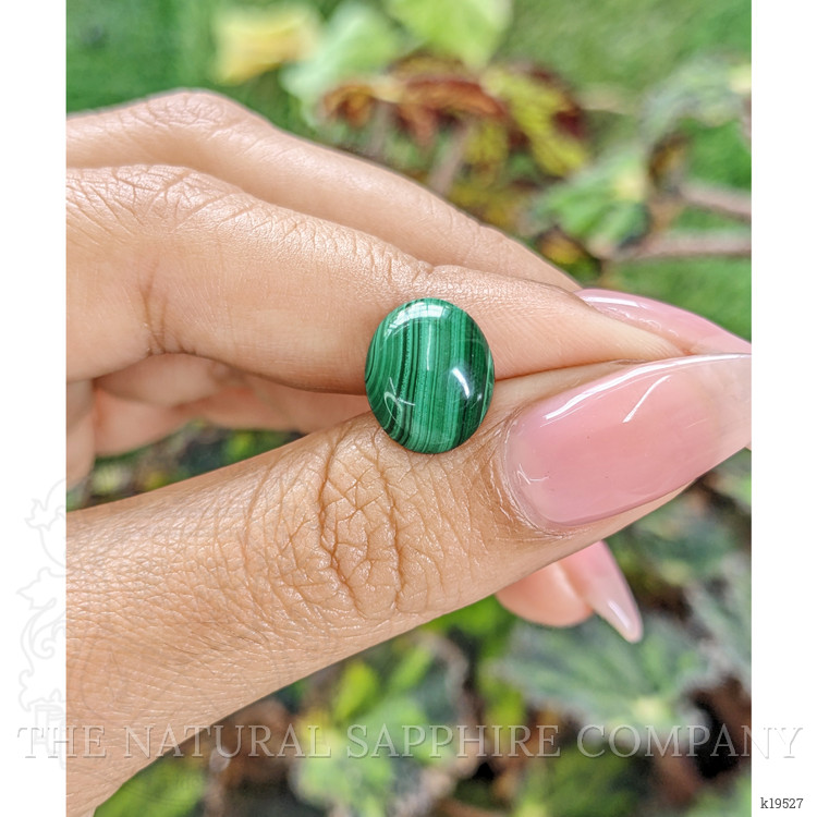 5.14 Ct. Cabochon Malachite from Russia