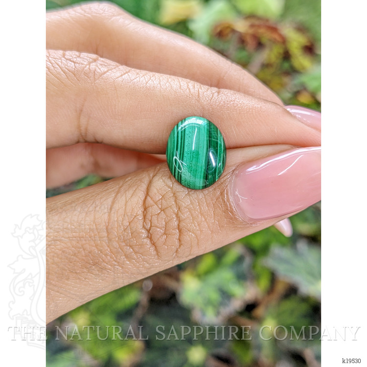 4.62 Ct. Cabochon Malachite from Russia
