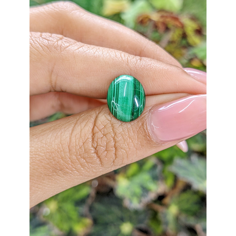 4.62 Ct. Cabochon Malachite from Russia