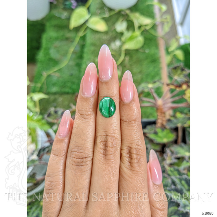 4.62 Ct. Cabochon Malachite from Russia