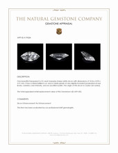 6.23 Ct. White Zircon from Ceylon (Sri Lanka) Appraisal