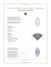 6.23 Ct. White Zircon from Ceylon (Sri Lanka) 3 D Scan Report