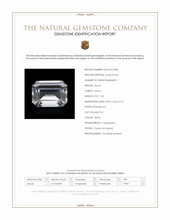 1.93 Ct. White Zircon from Ceylon (Sri Lanka) Scan Report