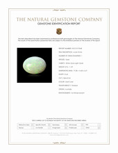 11.39 Ct. Multi Color Cabochon White Opal (Light Opal) from Australia Scan Report