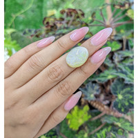 11.39 Ct. Cabochon White Opal from Australia Life Style