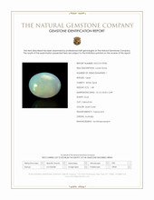 1.48 Ct. Cabochon White Opal from Australia Scan Report