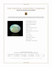 1.48 Ct. Multi Color Cabochon White Opal (Light Opal) from Australia Scan Report