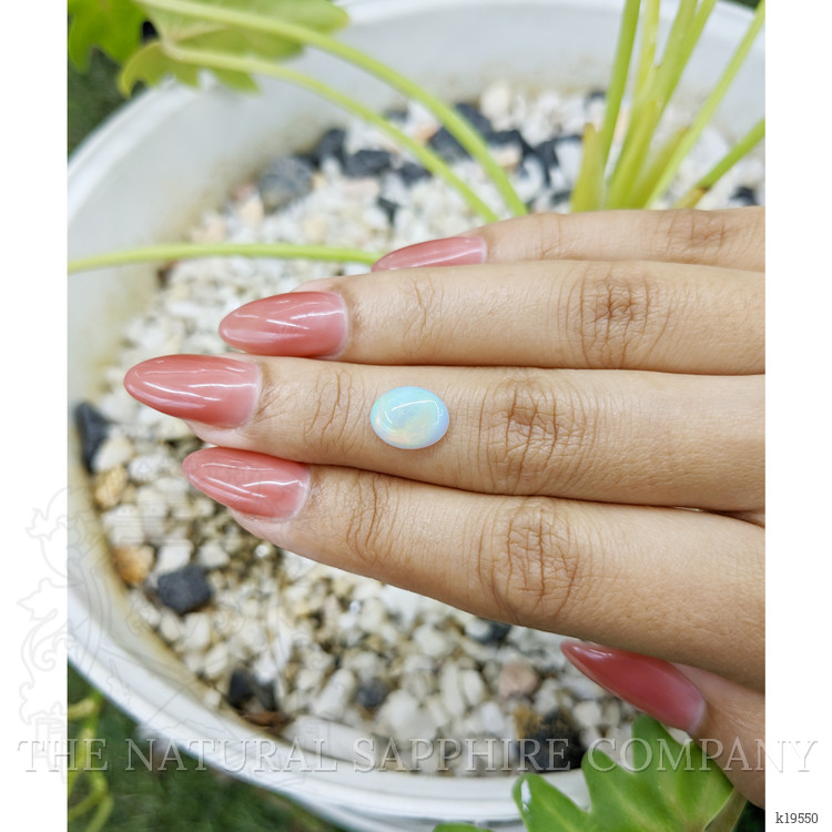 1.48 Ct. Cabochon White Opal from Australia