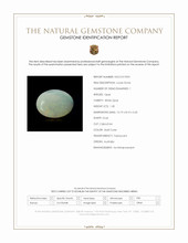 1.30 Ct. Cabochon White Opal from Australia Scan Report