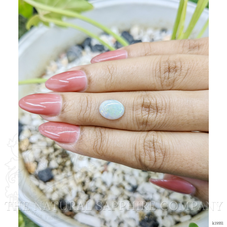 1.30 Ct. Cabochon White Opal from Australia