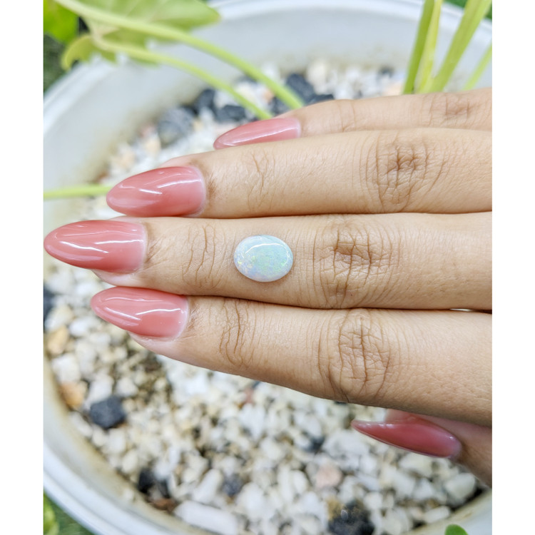 1.30 Ct. Cabochon White Opal from Australia