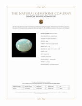 1.52 Ct. Multi Color Cabochon White Opal (Light Opal) from Australia Scan Report