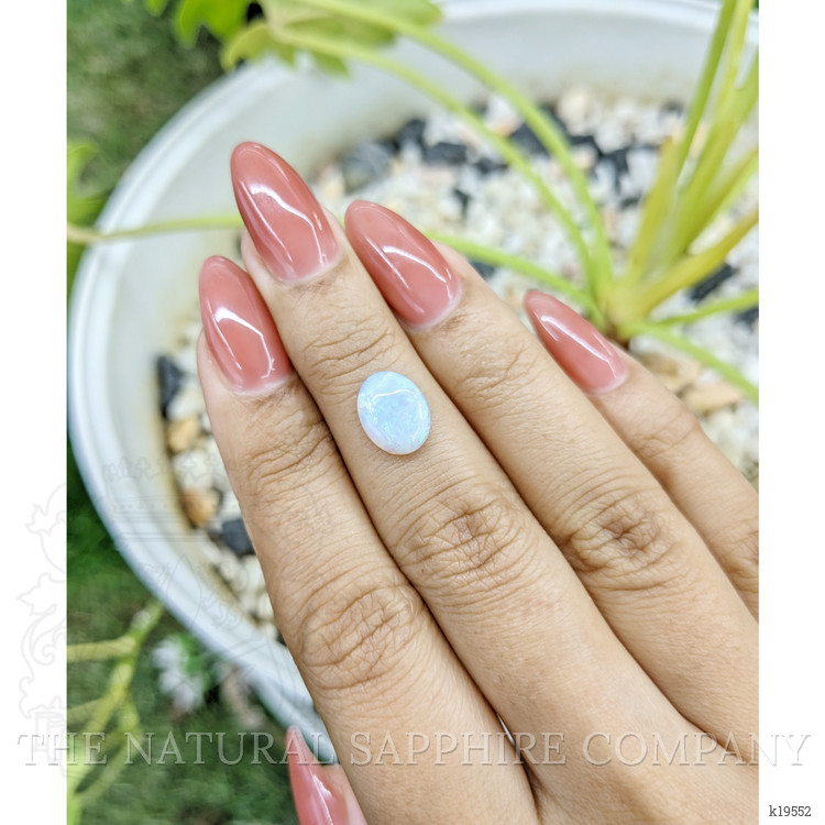 1.52 Ct. Cabochon White Opal from Australia