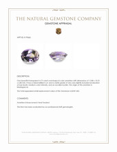 4.72 Ct. Bi Color Ametrine from Madagascar Appraisal