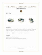 43.18 Ct. Cabochon White Opal from Madagascar Appraisal