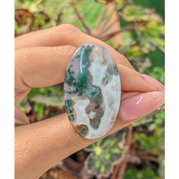 43.18 Ct. Cabochon White Opal from Madagascar Life Style