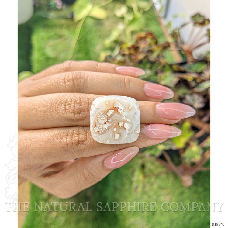 26.95 Ct. Cabochon White Opal from Madagascar