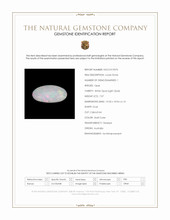 7.07 Ct. Multi Color Cabochon White Opal (Light Opal) from Australia Scan Report