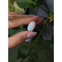 7.21 Ct. Cabochon White Opal from Australia Life Style