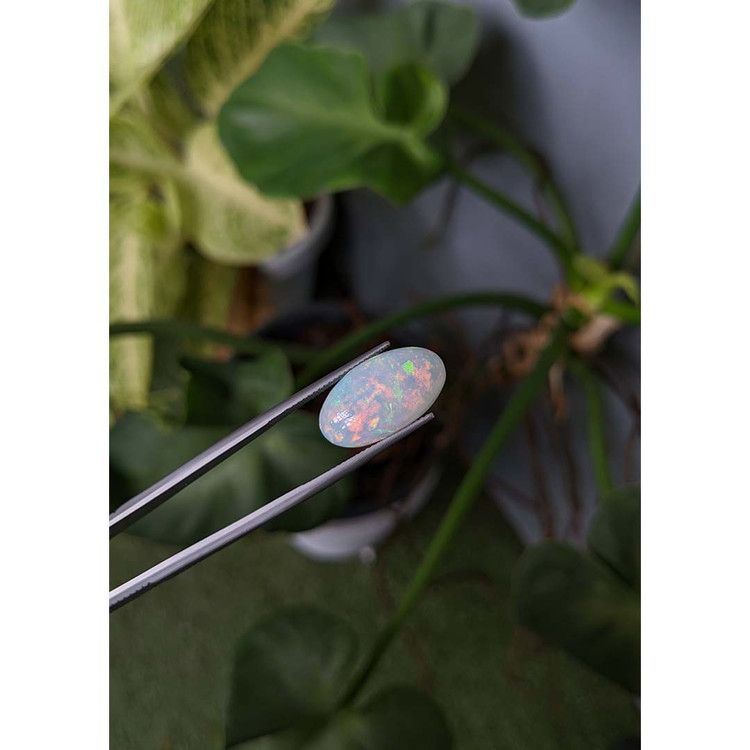 7.21 Ct. Cabochon White Opal from Australia