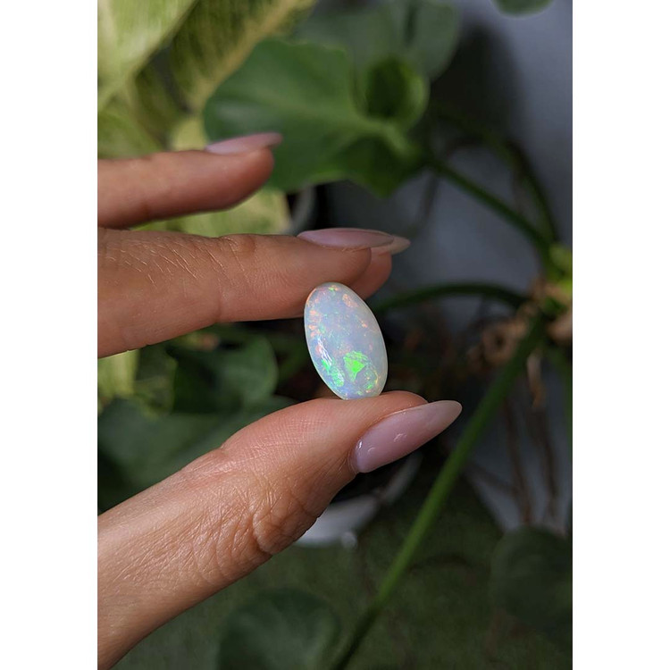 7.21 Ct. Cabochon White Opal from Australia