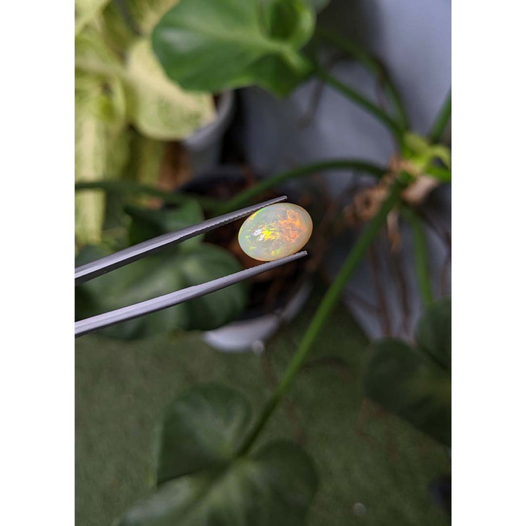 3.97 Ct. Cabochon White Opal from Australia