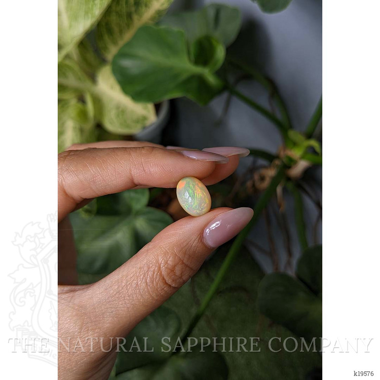 3.97 Ct. Cabochon White Opal from Australia