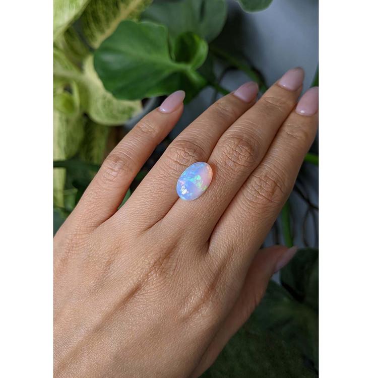 2.95 Ct. Cabochon White Opal from Australia