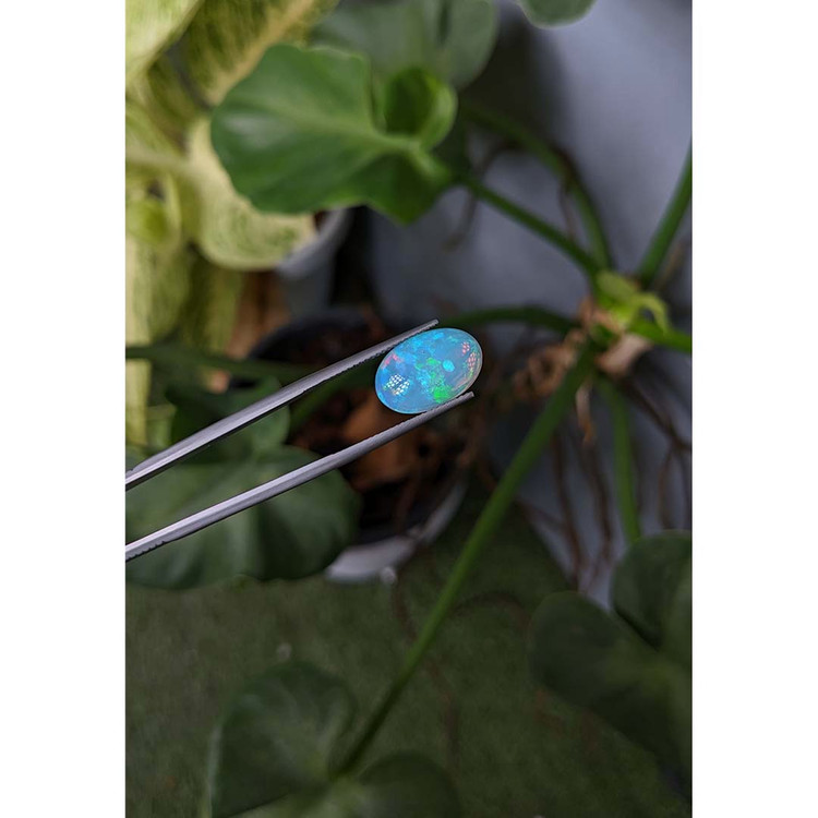 2.95 Ct. Cabochon White Opal from Australia