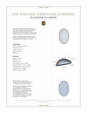 2.95 Ct. Cabochon White Opal from Australia 3 D Scan Report