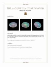 4.75 Ct. Cabochon White Opal from Australia Appraisal