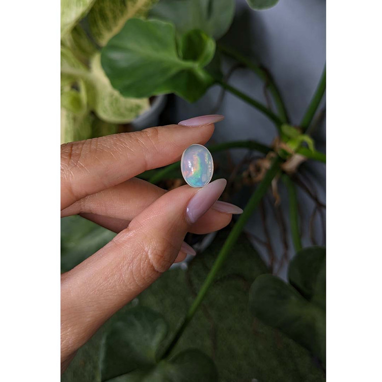 4.85 Ct. Cabochon White Opal from Australia
