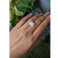 4.85 Ct. Cabochon White Opal from Australia Life Style
