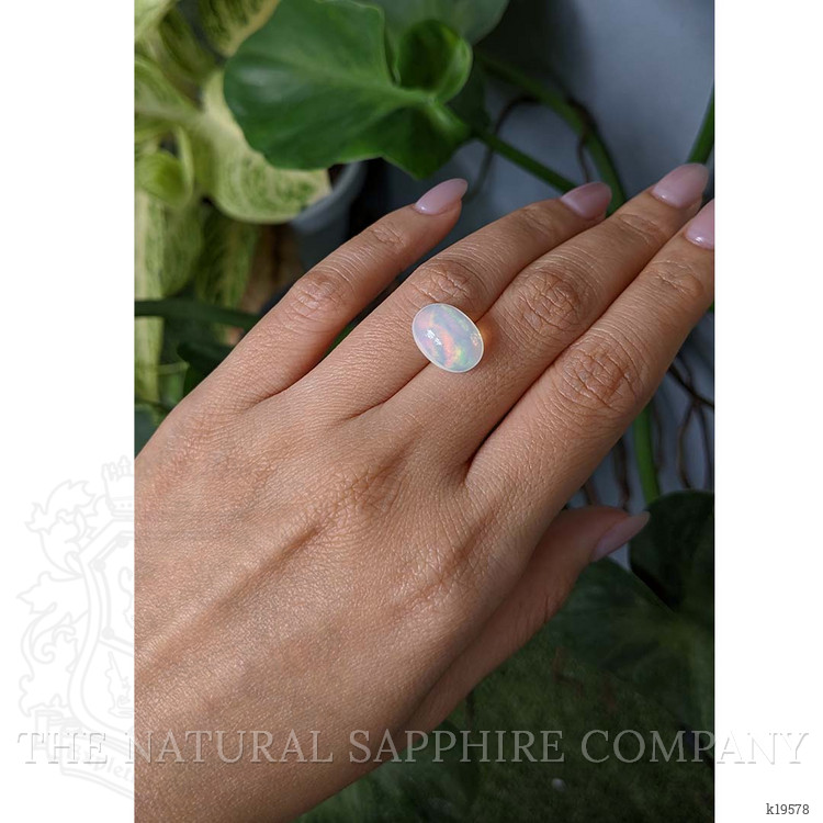 4.85 Ct. Cabochon White Opal from Australia