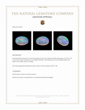 3.01 Ct. Cabochon White Opal from Australia Appraisal