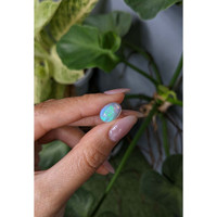 3.01 Ct. Cabochon White Opal from Australia Life Style