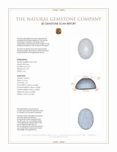 3.01 Ct. Cabochon White Opal from Australia 3 D Scan Report