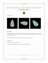 2.36 Ct. Cabochon White Opal from Australia Appraisal