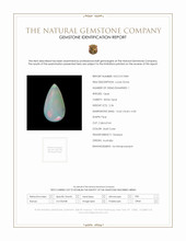2.32 Ct. Multi Color Cabochon White Opal from Australia Scan Report