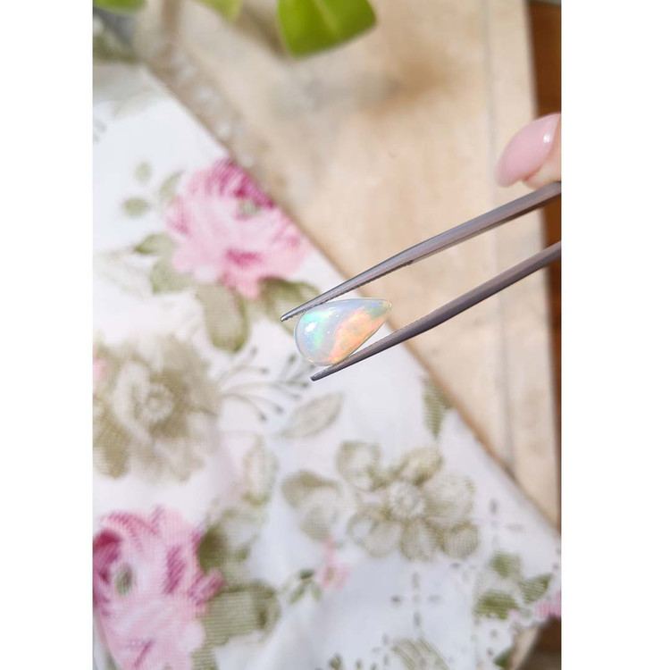 2.36 Ct. Cabochon White Opal from Australia