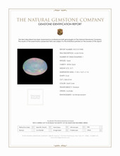 8.46 Ct. Multi Color Cabochon White Opal from Australia Scan Report