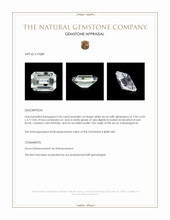 2.06 Ct. White Zircon from Madagascar Appraisal