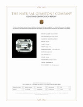 2.06 Ct. White Zircon from Madagascar Scan Report