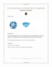 2.45 Ct. Swiss Blue Topaz from Ceylon (Sri Lanka) Appraisal