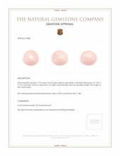 7.78 Ct. Cabochon Coral from Italy Appraisal