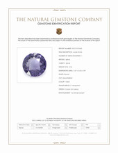 0.56 Ct. Violet Spinel from Ceylon (Sri Lanka) Scan Report