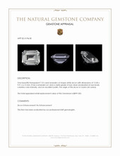 7.25 Ct. White Zircon from Ceylon (Sri Lanka) Appraisal